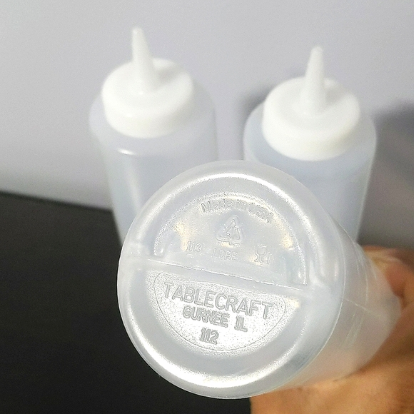 Clear Wide Mouth Squeeze Bottle - Picture 3 of 6